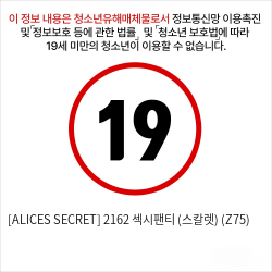 [ALICES SECRET] 2162 섹시팬티 (스칼렛) (Z75)