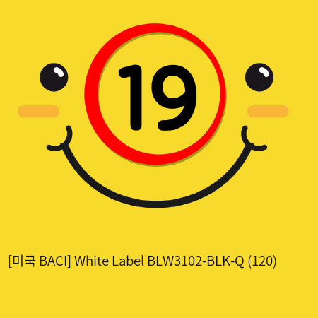 [미국 BACI] White Label  BLW3102-BLK-Q (120)